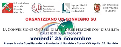 Convegno sui diritti dei disabili a Sondrio